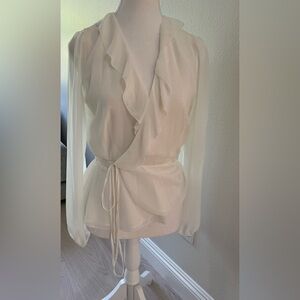 Aritzia Blouse sheer worn once. Super pretty